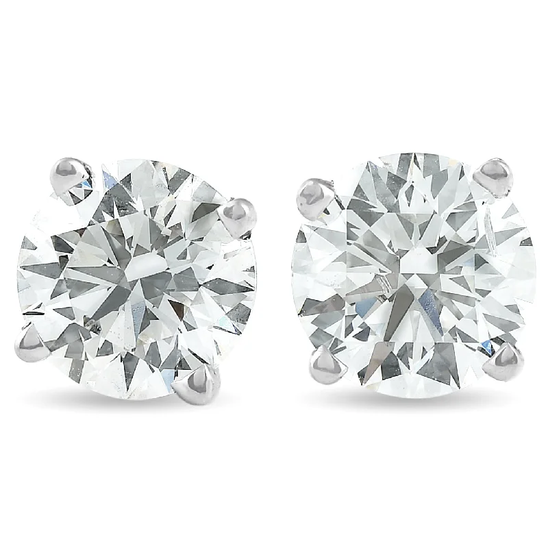 Platinum 1 1/2ct Lab Grown Diamond Studs