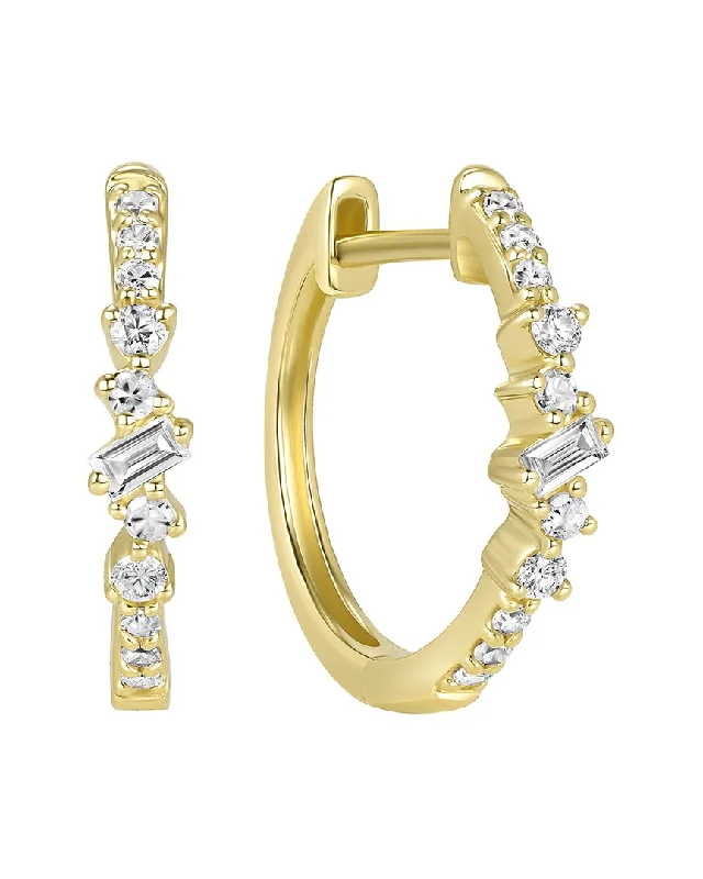 Flash Sale On Stunning Jewelry – Don't Miss Out Ron Hami 14K 0.18 ct. tw. Diamond Huggie Earrings