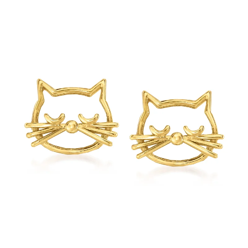 Premium Diamond Jewelry At Once-In-A-Lifetime Discounts Ross-Simons 14kt Yellow Gold Cat Outline Earrings Premium Diamond Jewelry At Once-In-A-Lifetime Discounts Ross-Simons 14kt Yellow Gold Cat Outline Earrings