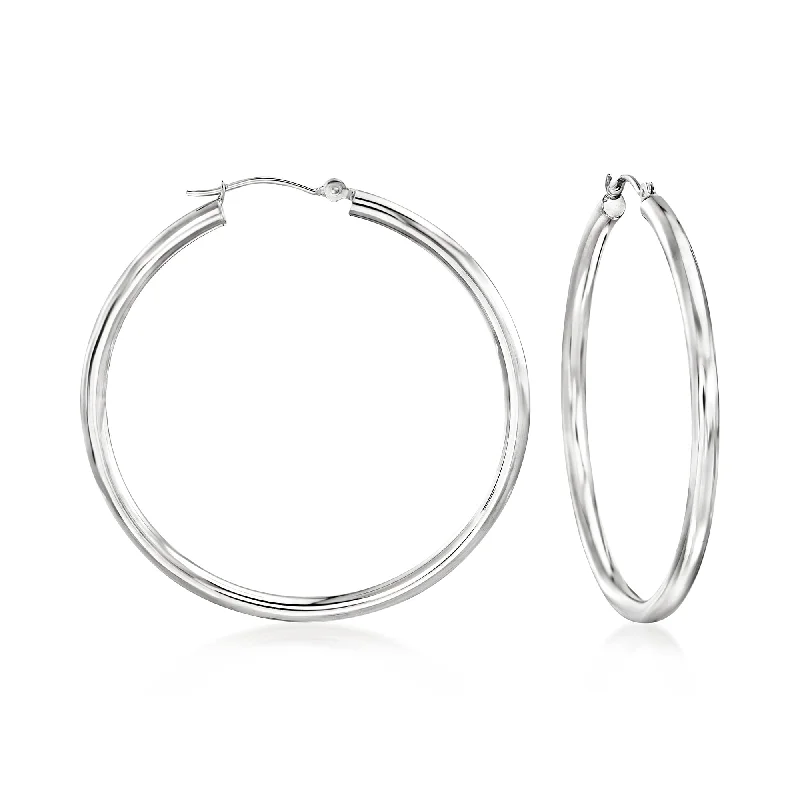 Accessorize For Less – Luxury Jewelry At Affordable Prices Ross-Simons 40mm 14kt White Gold Hoop Earrings Accessorize For Less – Luxury Jewelry At Affordable Prices Ross-Simons 40mm 14kt White Gold Hoop Earrings