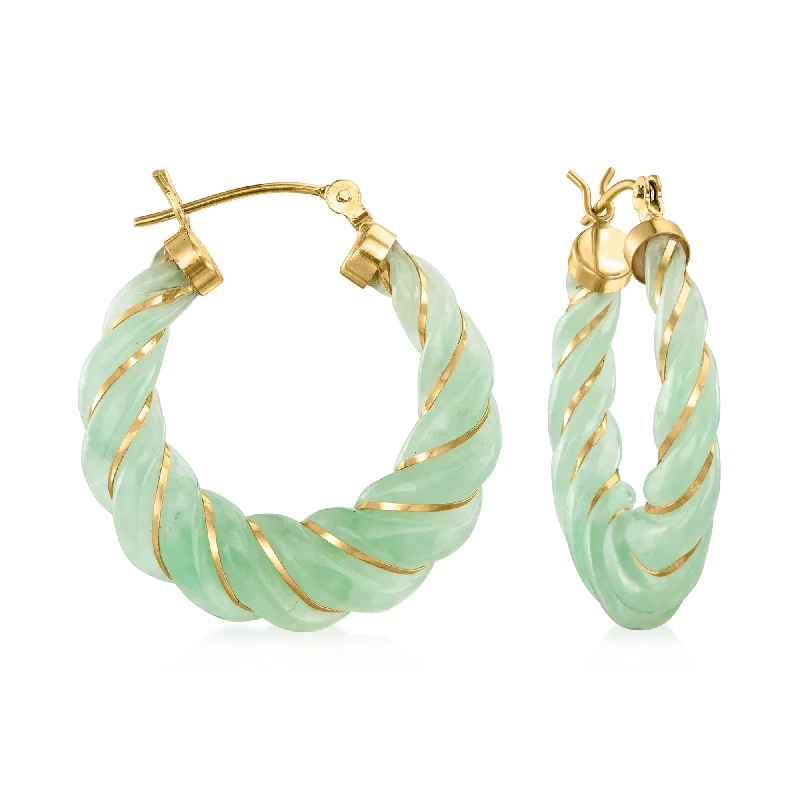 Dainty And Elegant Jewelry Now At Reduced Prices Ross-Simons Carved Lapis Hoop Earrings With 14kt Yellow Gold Dainty And Elegant Jewelry Now At Reduced Prices Ross-Simons Carved Lapis Hoop Earrings With 14kt Yellow Gold