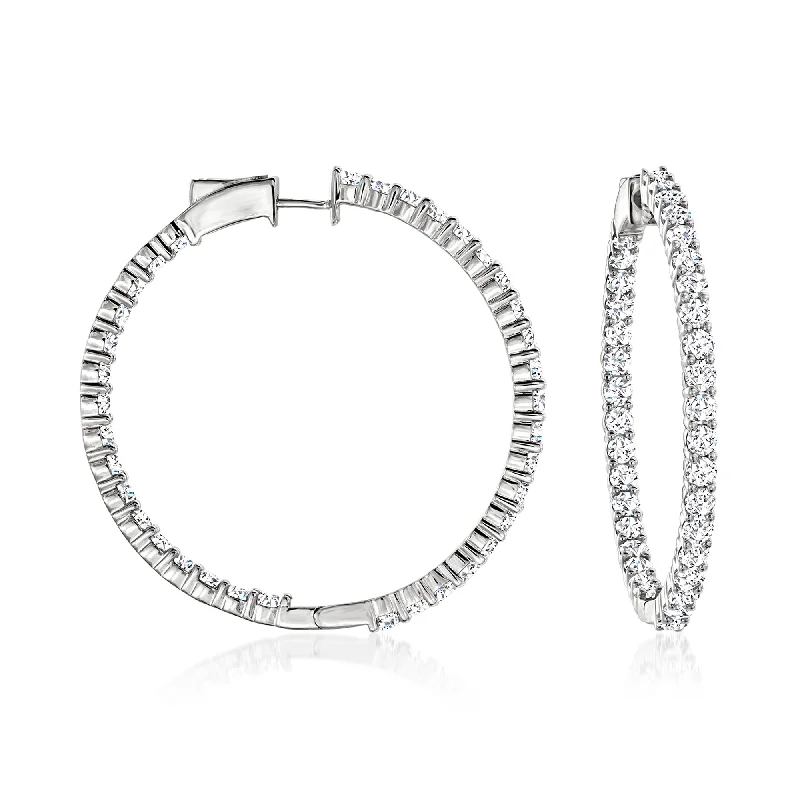Seasonal Jewelry Deals – Elevate Your Style Ross-Simons Diamond Inside-Outside Hoop Earrings in 14kt White Gold Seasonal Jewelry Deals – Elevate Your Style Ross-Simons Diamond Inside-Outside Hoop Earrings in 14kt White Gold