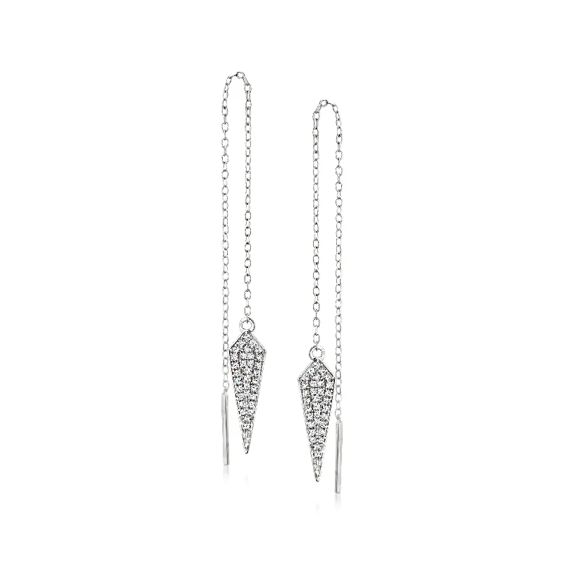 Best Jewelry Deals – Premium Quality At Exclusive Discounts Ross-Simons Diamond Kite-Shaped Threader Earrings in Sterling Silver Best Jewelry Deals – Premium Quality At Exclusive Discounts Ross-Simons Diamond Kite-Shaped Threader Earrings in Sterling Silver