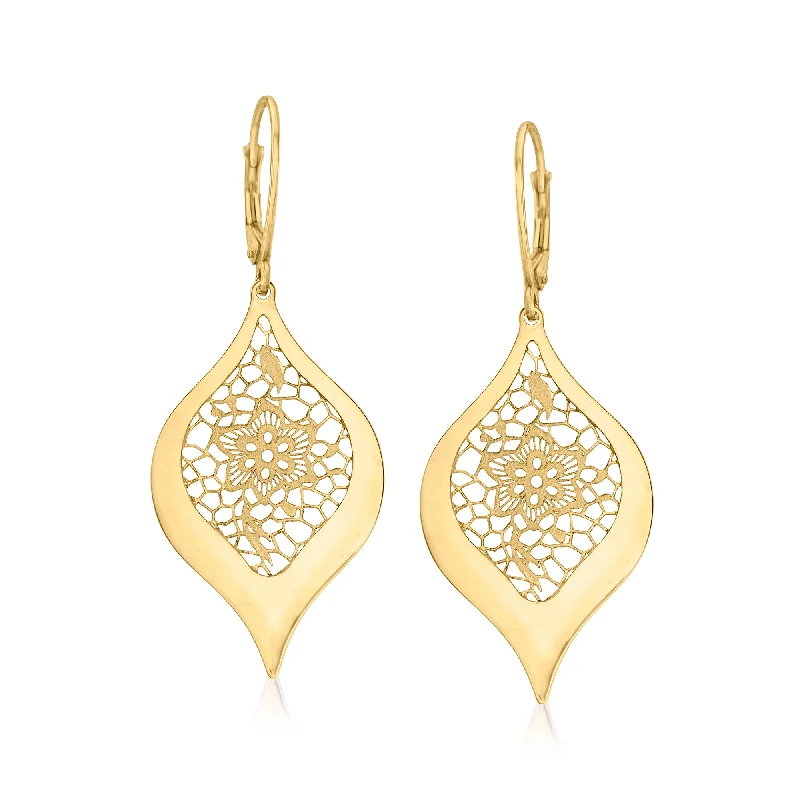 Customized Silver Jewelry For Unique Style Ross-Simons Italian 14kt Yellow Gold Openwork Floral Lace Teardrop Earrings Customized Silver Jewelry For Unique Style Ross-Simons Italian 14kt Yellow Gold Openwork Floral Lace Teardrop Earrings