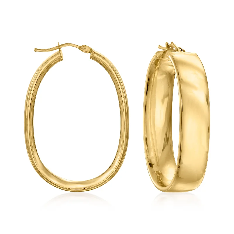 Breathtaking Jewelry At Limited-Time Savings Ross-Simons Italian 14kt Yellow Gold Oval Hoop Earrings Breathtaking Jewelry At Limited-Time Savings Ross-Simons Italian 14kt Yellow Gold Oval Hoop Earrings