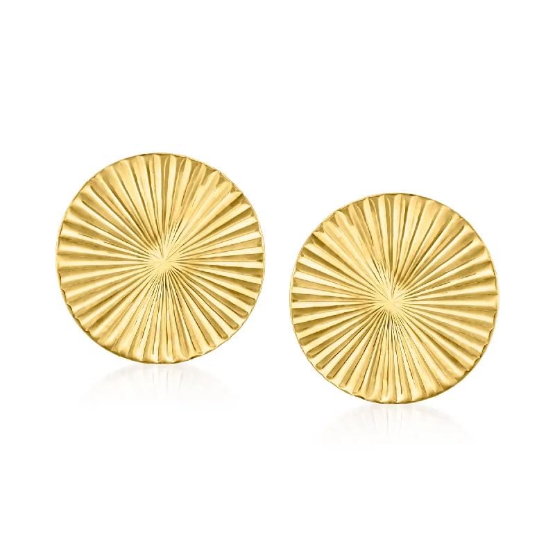 Buy More, Save More On Stunning Jewelry Pieces Ross-Simons Italian 14kt Yellow Gold Starburst Circle Earrings