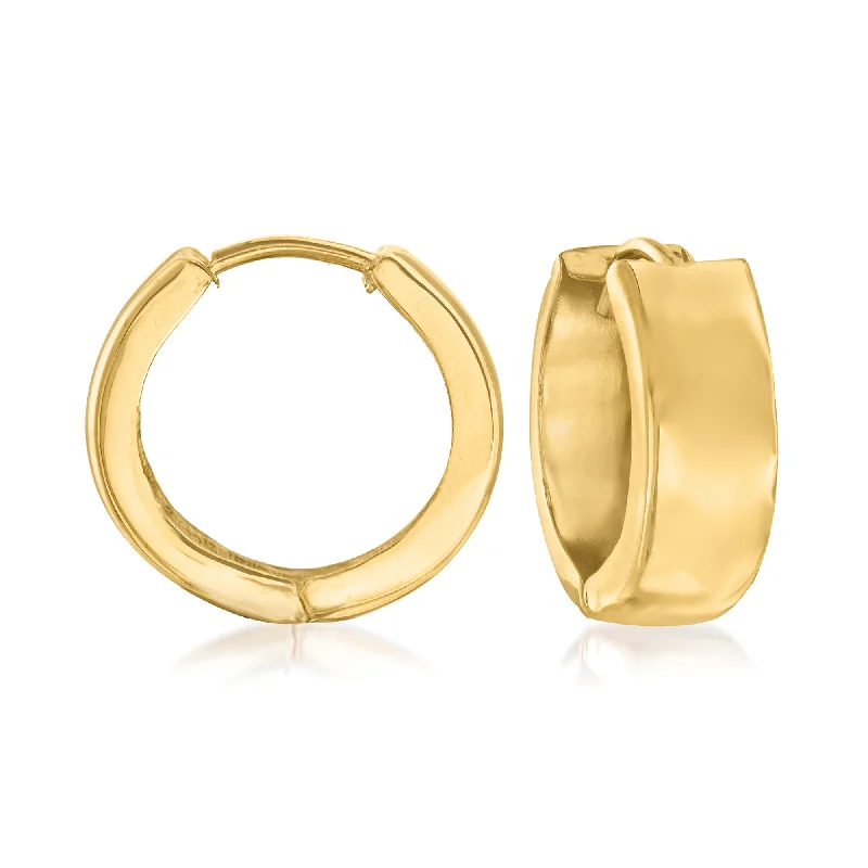 Elevate Your Outfit With Discounted Statement Jewelry Ross-Simons Italian 18kt Yellow Gold Huggie Hoop Earrings Elevate Your Outfit With Discounted Statement Jewelry Ross-Simons Italian 18kt Yellow Gold Huggie Hoop Earrings