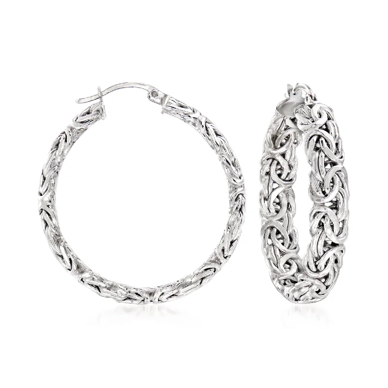 Classic And Modern Jewelry Styles On Sale Ross-Simons Sterling Silver Large Byzantine Hoop Earrings Classic And Modern Jewelry Styles On Sale Ross-Simons Sterling Silver Large Byzantine Hoop Earrings