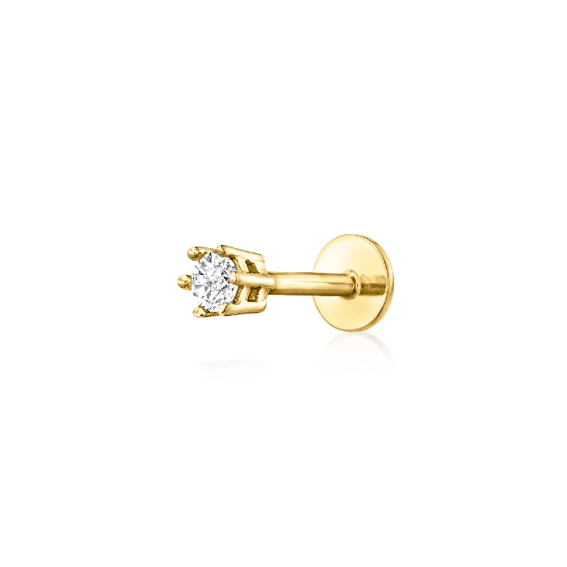 Trending Jewelry Now At Unbeatable Prices RS Pure by Ross-Simons Diamond-Accented Single Flat-Back Stud Earring in 14kt Yellow Gold Trending Jewelry Now At Unbeatable Prices RS Pure by Ross-Simons Diamond-Accented Single Flat-Back Stud Earring in 14kt Yellow Gold