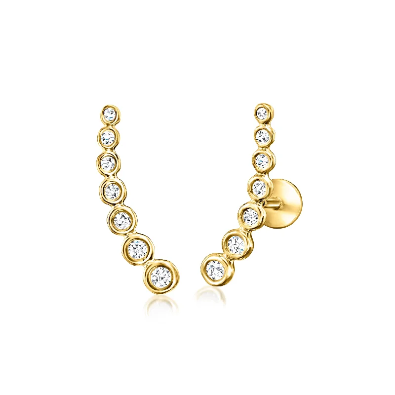 Exclusive Gemstone Jewelry Markdowns – Shop Now RS Pure by Ross-Simons Diamond Curved Flat-Back Ear Climbers in 14kt Yellow Gold Exclusive Gemstone Jewelry Markdowns – Shop Now RS Pure by Ross-Simons Diamond Curved Flat-Back Ear Climbers in 14kt Yellow Gold