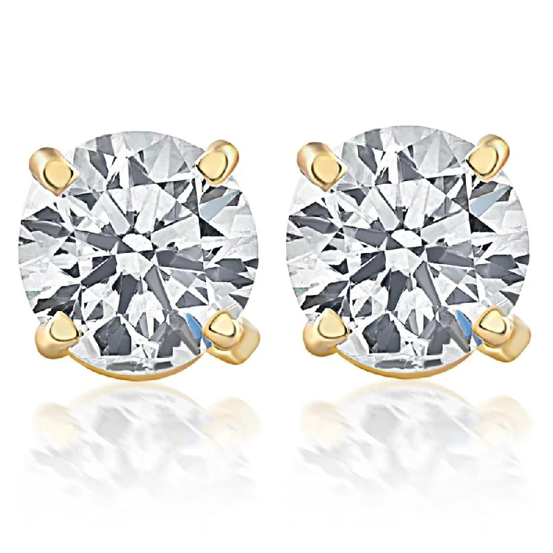 Last Chance To Shop High-End Jewelry At Markdown Prices Screw Back 1 Ct T.W. Genuine Diamond Studs Available in 14k White or Yellow Gold Last Chance To Shop High-End Jewelry At Markdown Prices Screw Back 1 Ct T.W. Genuine Diamond Studs Available in 14k White or Yellow Gold