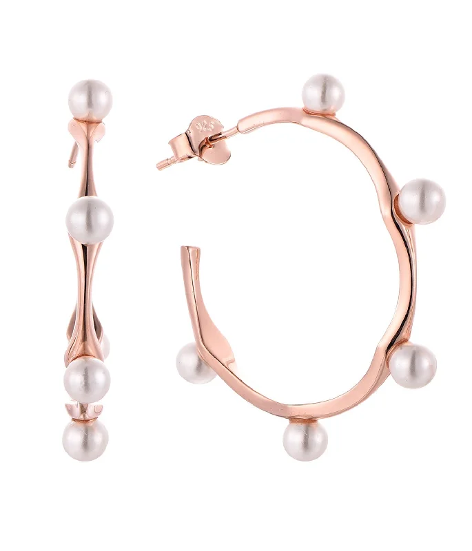 Sparkle On A Budget – Fine Jewelry For Less Waterproof Pearl Beads Round Half Hoop Earring Sparkle On A Budget – Fine Jewelry For Less Waterproof Pearl Beads Round Half Hoop Earring
