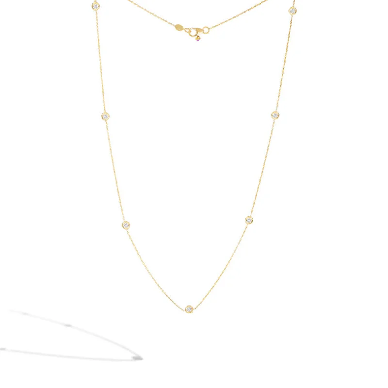 Diamond Station  Necklace