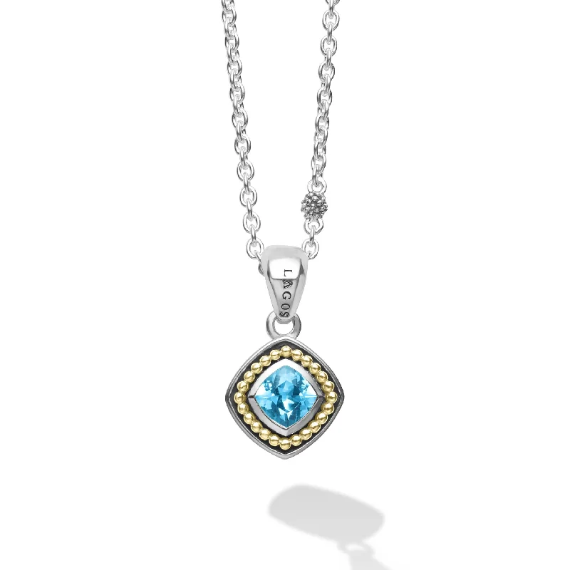 Shop Jewelry That Shines Without The High Price Swiss Blue Topaz Pendant Necklace