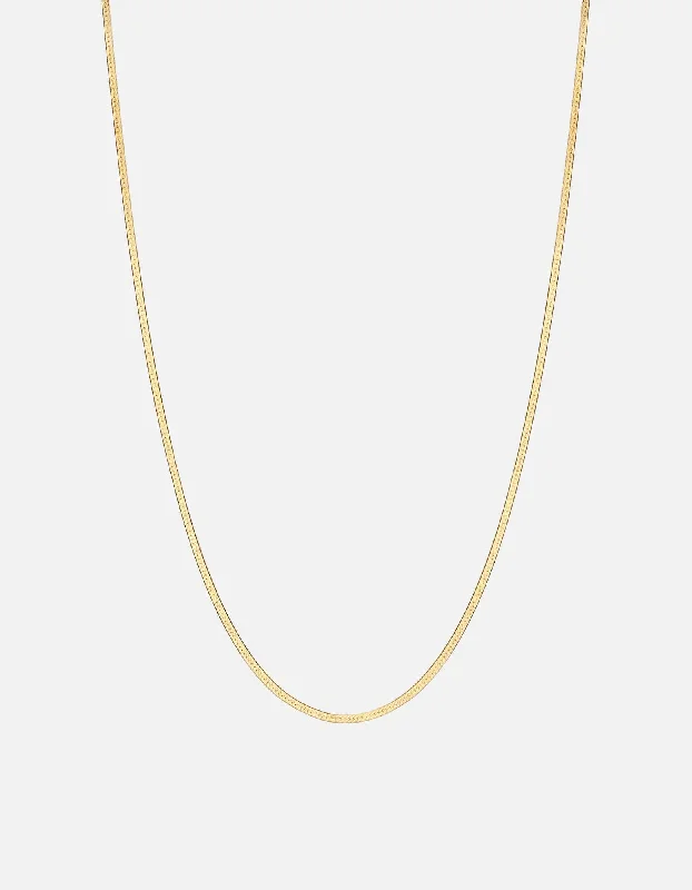 Dainty And Elegant Jewelry Now At Reduced Prices 1.7mm Herringbone Necklace, Gold Vermeil Dainty And Elegant Jewelry Now At Reduced Prices 1.7mm Herringbone Necklace, Gold Vermeil