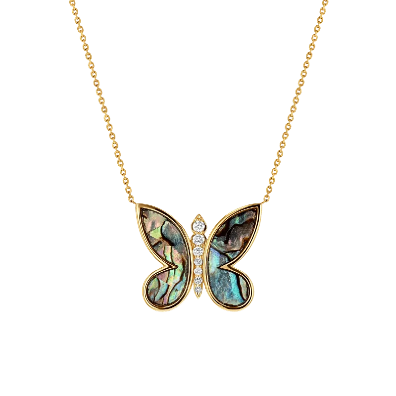 Trending Jewelry Styles Now At Limited-Time Discounts Diamond Abalone Inlay Butterfly Necklace Trending Jewelry Styles Now At Limited-Time Discounts Diamond Abalone Inlay Butterfly Necklace