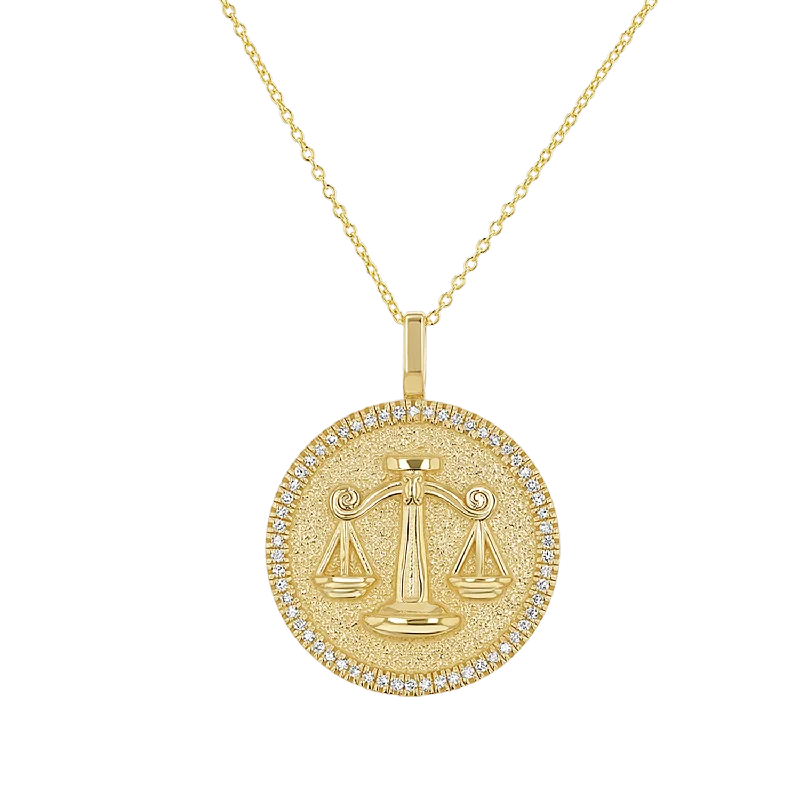 Affordable Gold-Plated Jewelry For Modern Fashion Diamond Zodiac Coin Medallion Necklace Affordable Gold-Plated Jewelry For Modern Fashion Diamond Zodiac Coin Medallion Necklace