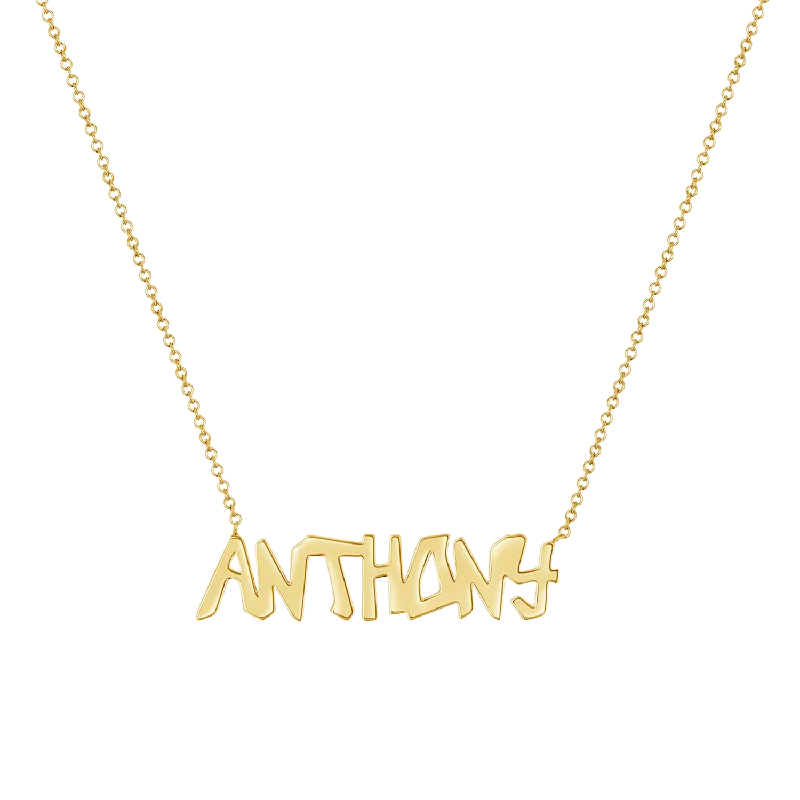 Elegant Designs, Unbeatable Discounts – Shop Jewelry Now Graffiti Name Necklace