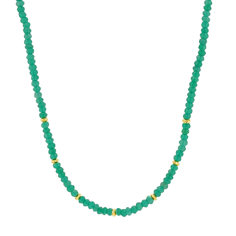 Huge Savings On Premium Jewelry Styles Green Onyx Gold Bead Necklace