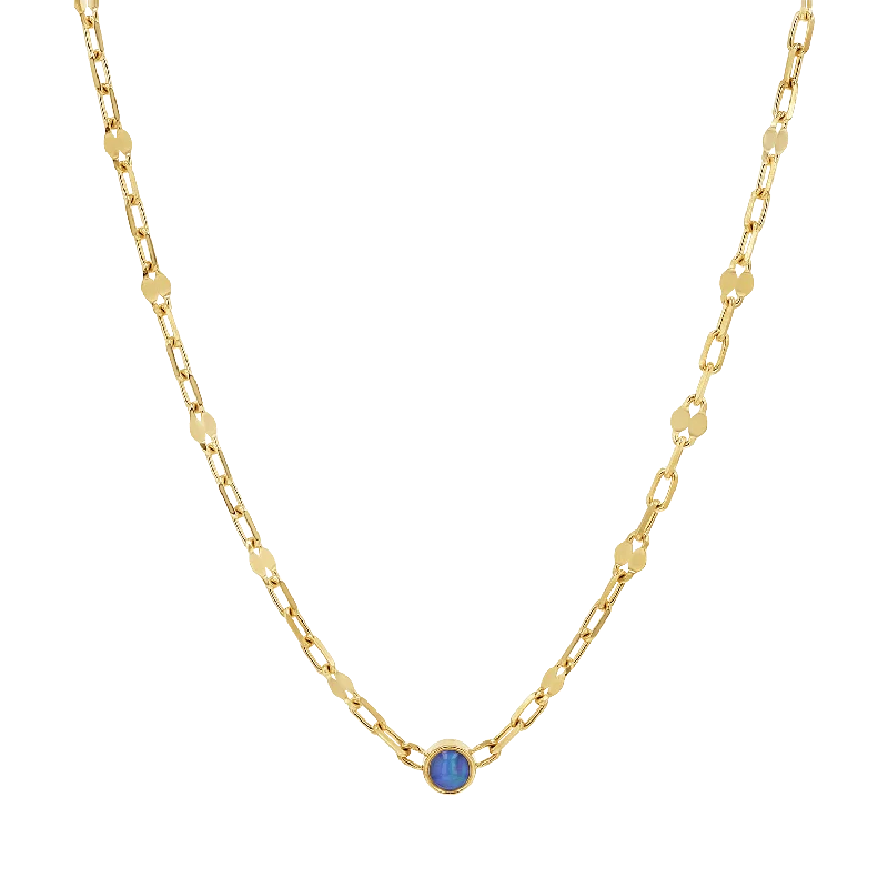 Shop Jewelry That Shines Without The High Price Opal Solitaire Sequin Necklace