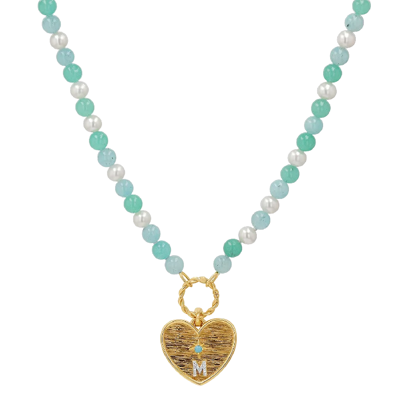 Your Dream Jewelry At Dream Prices Pearl Aqua Connector Chain Necklace