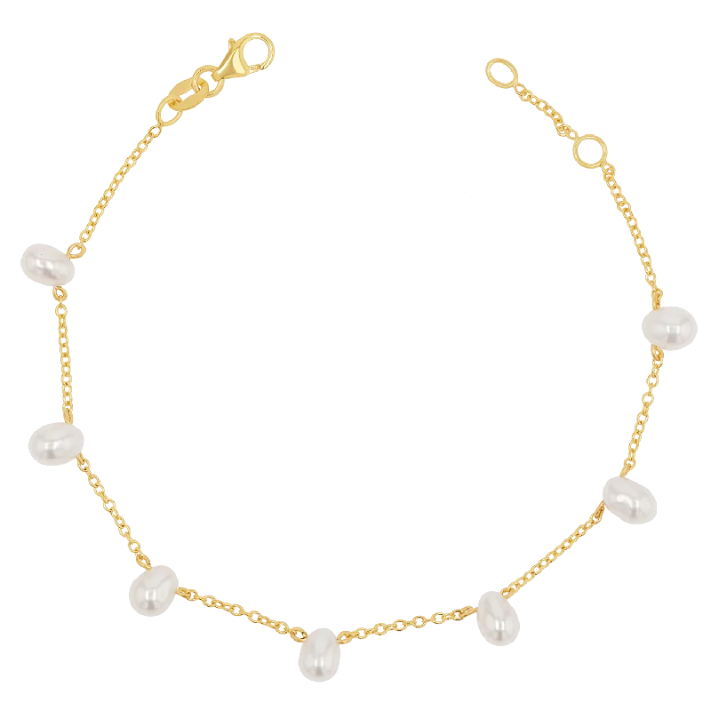 Premium Jewelry Now Available At Special Discounts Pearl Drop Station Bracelet