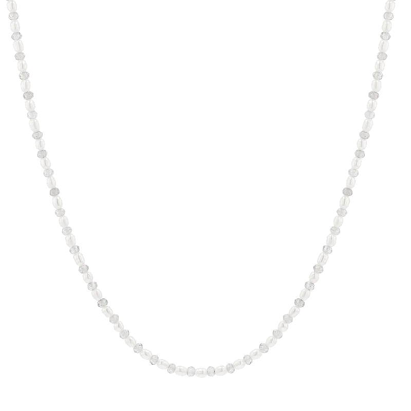 Get The Jewelry You Love At A Price You Love Pearl & Labradorite Strand Necklace