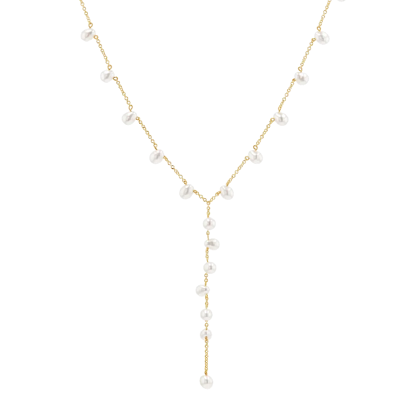 Buy More, Save More On Stunning Jewelry Designs Pearl Lariat Y Chain Necklace