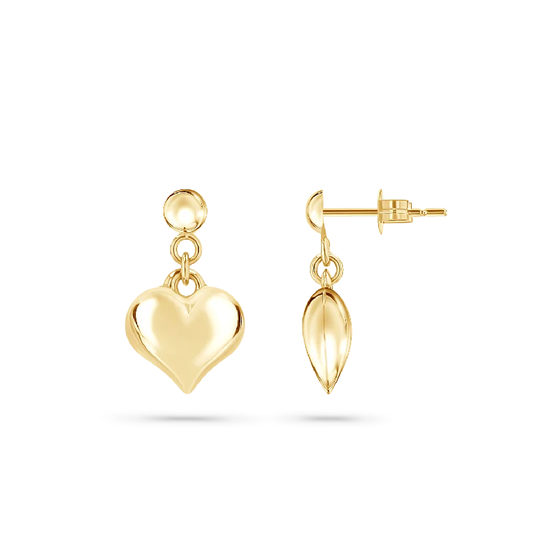 High-End Sparkle, Low-End Prices – Jewelry Sale Live Puff Heart Drop Earrings
