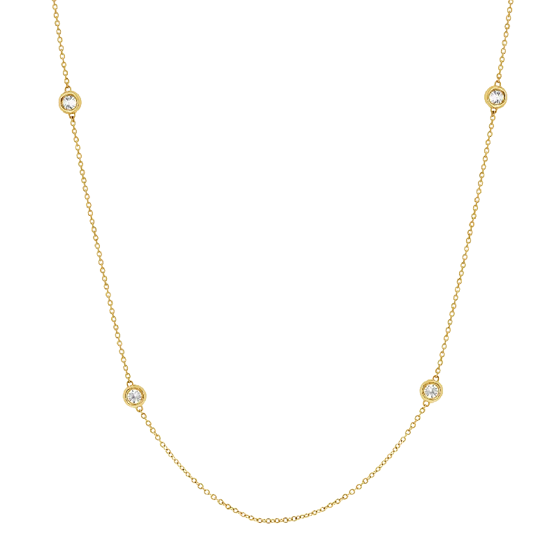 Limited-Time Offer On Elegant Jewelry Pieces Quad Diamond Bezel Charm Chain