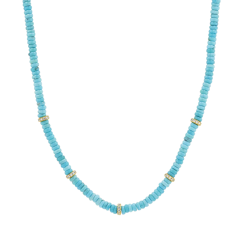 Limited-Time Jewelry Sale – Don't Miss These Deals Turquoise Diamond Bead Necklace Limited-Time Jewelry Sale – Don't Miss These Deals Turquoise Diamond Bead Necklace