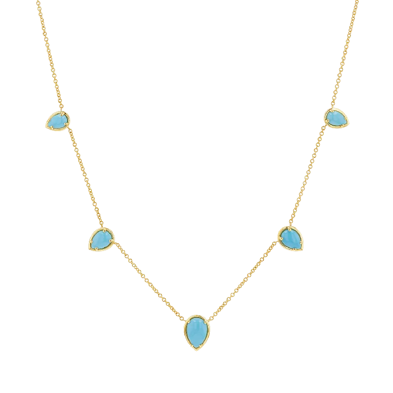 Huge Savings On Timeless Jewelry Collections Turquoise Tear Drop Strand Necklace