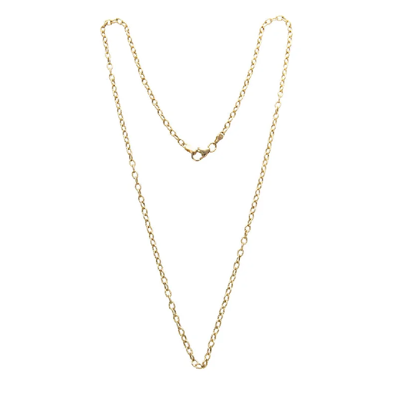 Flash Deals On Fine Jewelry – Shop Before It's Gone 14K Yellow Gold Hammered Link Chain Necklace Flash Deals On Fine Jewelry – Shop Before It's Gone 14K Yellow Gold Hammered Link Chain Necklace