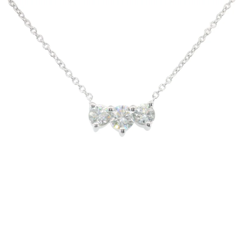 Buy More, Save More On Stunning Jewelry Designs 14KWG 0.33CTW RD FOF DIA 3 STONE STATION NECKLACE Buy More, Save More On Stunning Jewelry Designs 14KWG 0.33CTW RD FOF DIA 3 STONE STATION NECKLACE