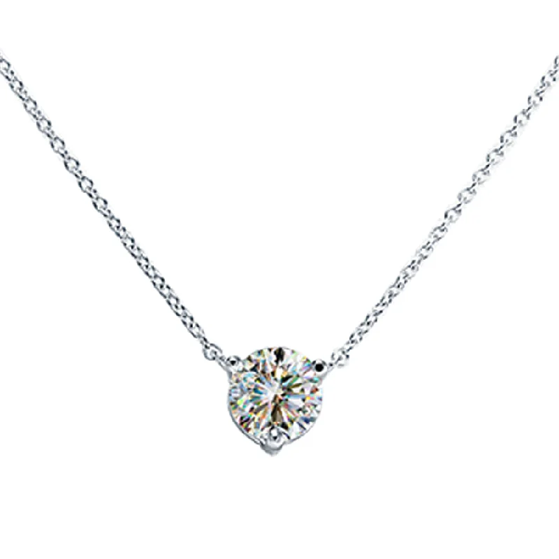 Exclusive Jewelry Offers – Sparkle For Less 14KWG 0.50CTW FOF RD DIA STATION SOL NECKACE Exclusive Jewelry Offers – Sparkle For Less 14KWG 0.50CTW FOF RD DIA STATION SOL NECKACE