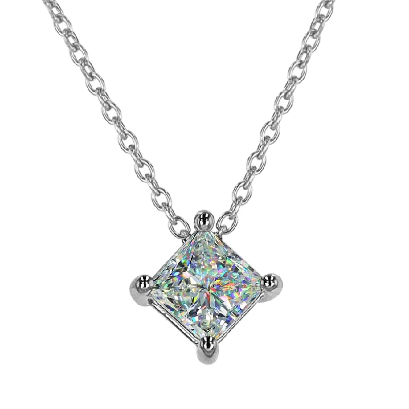 Grab Your Favorite Jewelry At The Lowest Prices 14KWG 0.75CT FOF PC DIA STATION SOL NECKLACE Grab Your Favorite Jewelry At The Lowest Prices 14KWG 0.75CT FOF PC DIA STATION SOL NECKLACE