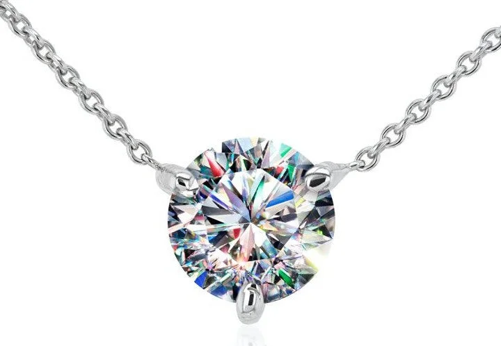 Fashion-Forward Jewelry At Incredible Prices 14KWG 0.75CT FOF RD DIA SOL PEND ON CHAIN Fashion-Forward Jewelry At Incredible Prices 14KWG 0.75CT FOF RD DIA SOL PEND ON CHAIN