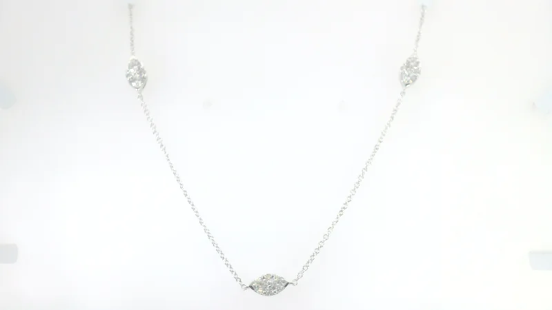 Holiday Jewelry Sale – Perfect Gifts At Great Prices 14KWG 1.05CTW FOF RD DBY NECKLACE