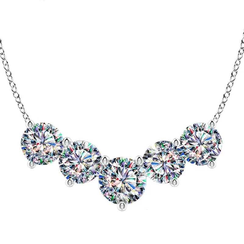 Flash Sale On Stunning Jewelry – Don't Miss Out 14KWG 1.50CTW FOF DIA 5 STONE PENDANT ON WG CHAIN Flash Sale On Stunning Jewelry – Don't Miss Out 14KWG 1.50CTW FOF DIA 5 STONE PENDANT ON WG CHAIN