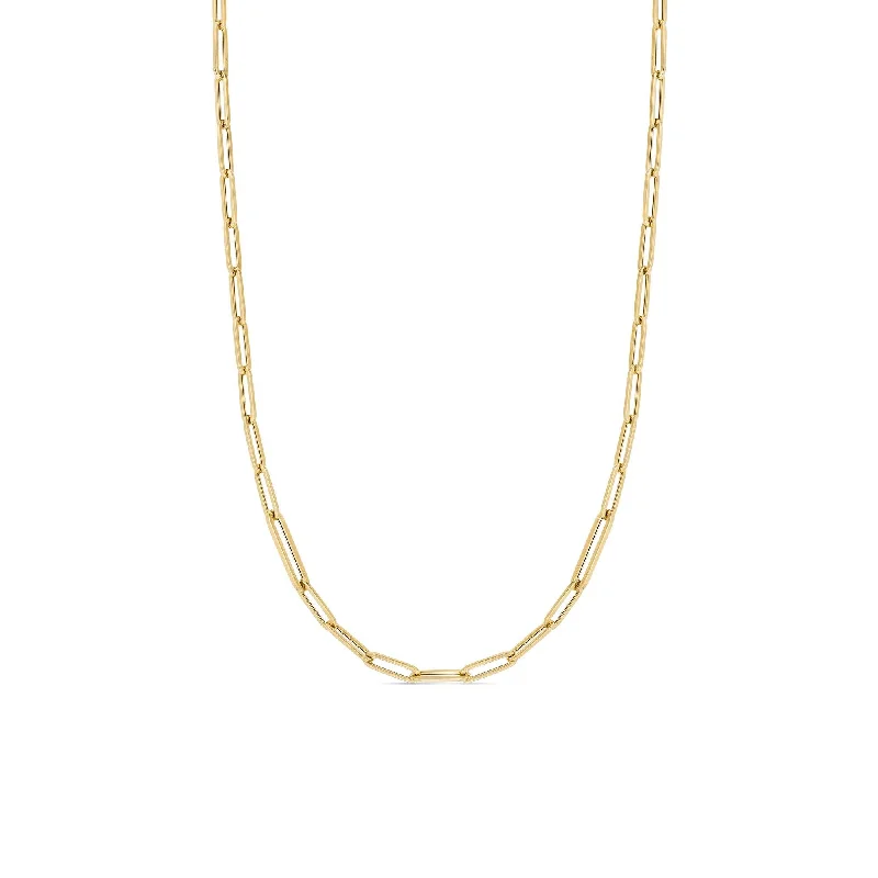 Dazzle With Discounts – Shop Jewelry On Sale 18K DESIGNER GOLD ALTERNATING SIZE PAPERCLIP LINK 17 INCH CHAIN Dazzle With Discounts – Shop Jewelry On Sale 18K DESIGNER GOLD ALTERNATING SIZE PAPERCLIP LINK 17 INCH CHAIN