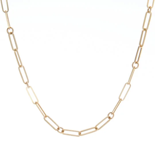 Elegant Jewelry Pieces At Unbelievable Prices 18K DESIGNER GOLD PAPERCLIP & ROUND LINK 17 INCH CHAIN Elegant Jewelry Pieces At Unbelievable Prices 18K DESIGNER GOLD PAPERCLIP & ROUND LINK 17 INCH CHAIN