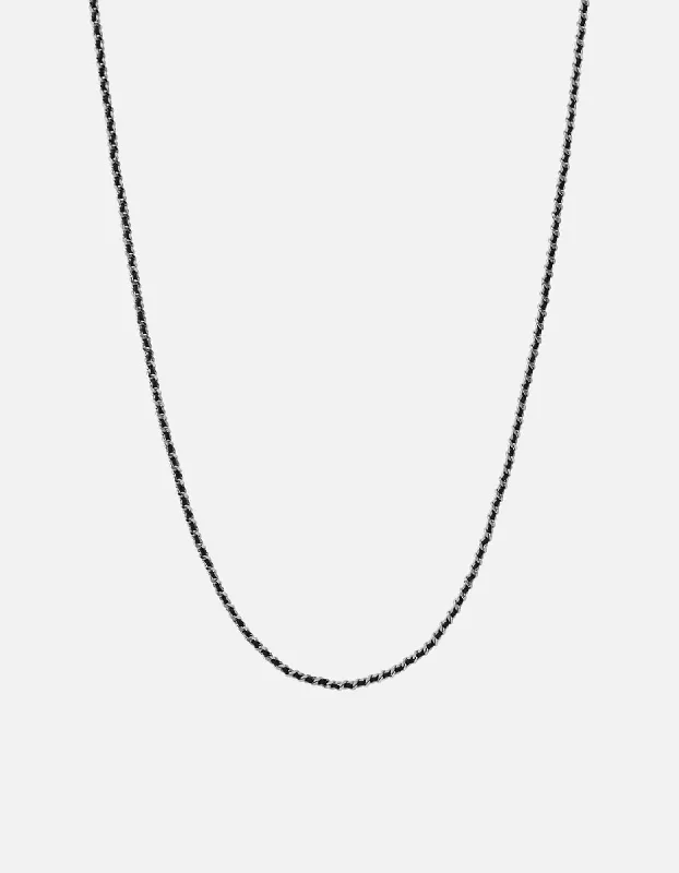 Exclusive Jewelry Sale Event – Shop Now 2mm Woven Chain Necklace, Sterling Silver
