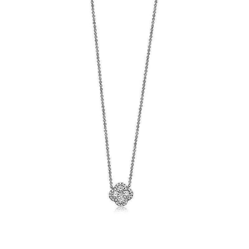 Diamond Precious Pastel Clover Pendant