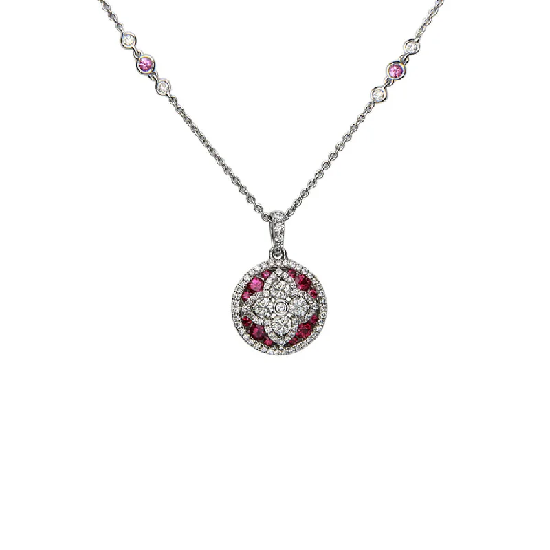 Diamond and Ruby Pendant