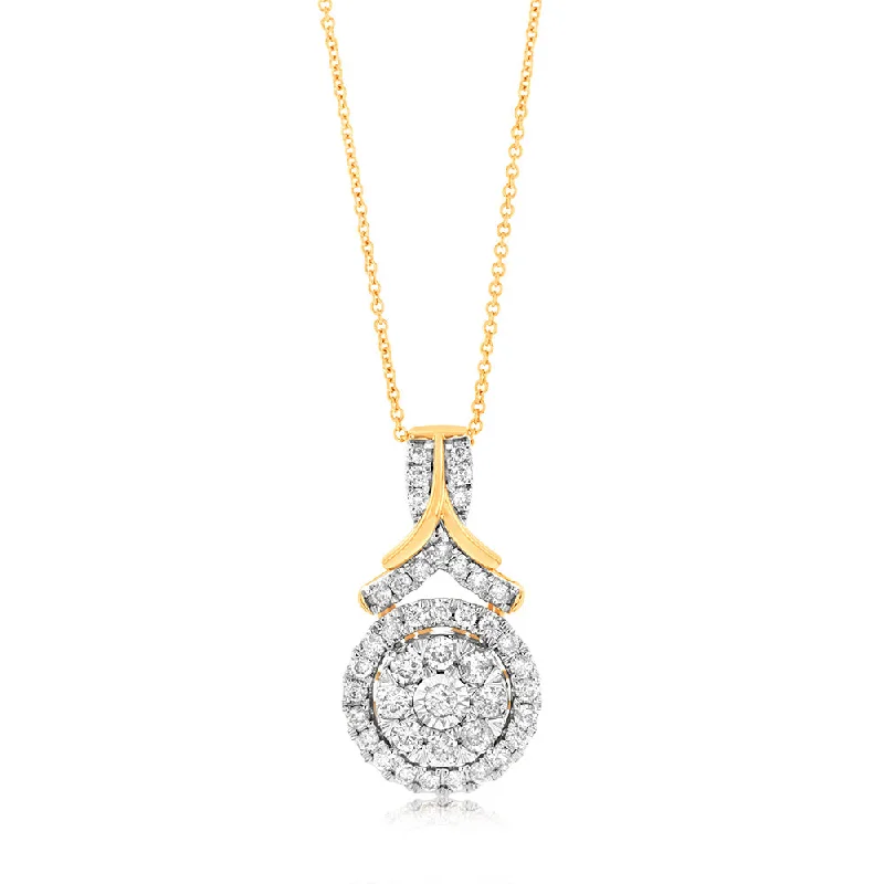Exclusive Jewelry Sale – Limited-Time Discounts 9ct Yellow Gold 1 Carat Diamond Pendant with 43 Diamonds On 45cm Chain Exclusive Jewelry Sale – Limited-Time Discounts 9ct Yellow Gold 1 Carat Diamond Pendant with 43 Diamonds On 45cm Chain