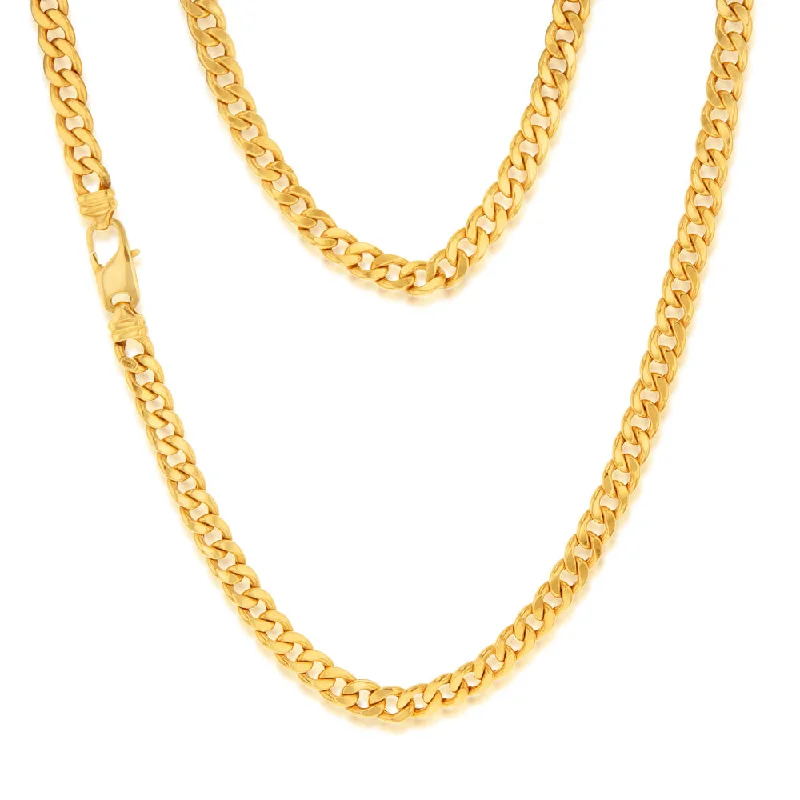 Grab Stylish Jewelry Before The Sale Ends 9ct Yellow gold Copper Filled Flat Curb 60cm Chain 190 Gauge Grab Stylish Jewelry Before The Sale Ends 9ct Yellow gold Copper Filled Flat Curb 60cm Chain 190 Gauge