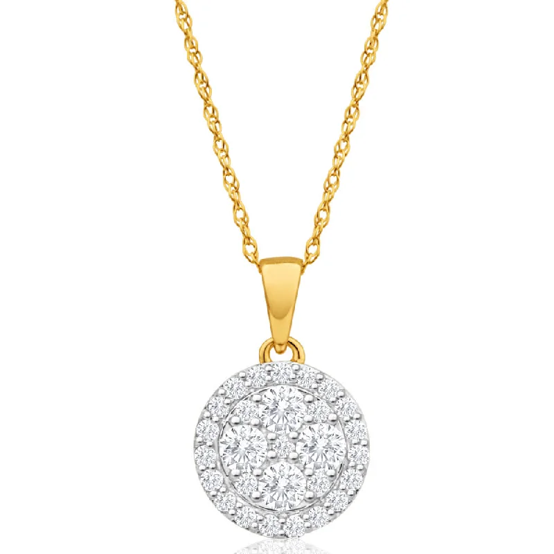 Buy More, Save More On Stunning Jewelry Pieces 9ct Yellow Gold Gorgeous Diamond Pendant With Chain Buy More, Save More On Stunning Jewelry Pieces 9ct Yellow Gold Gorgeous Diamond Pendant With Chain