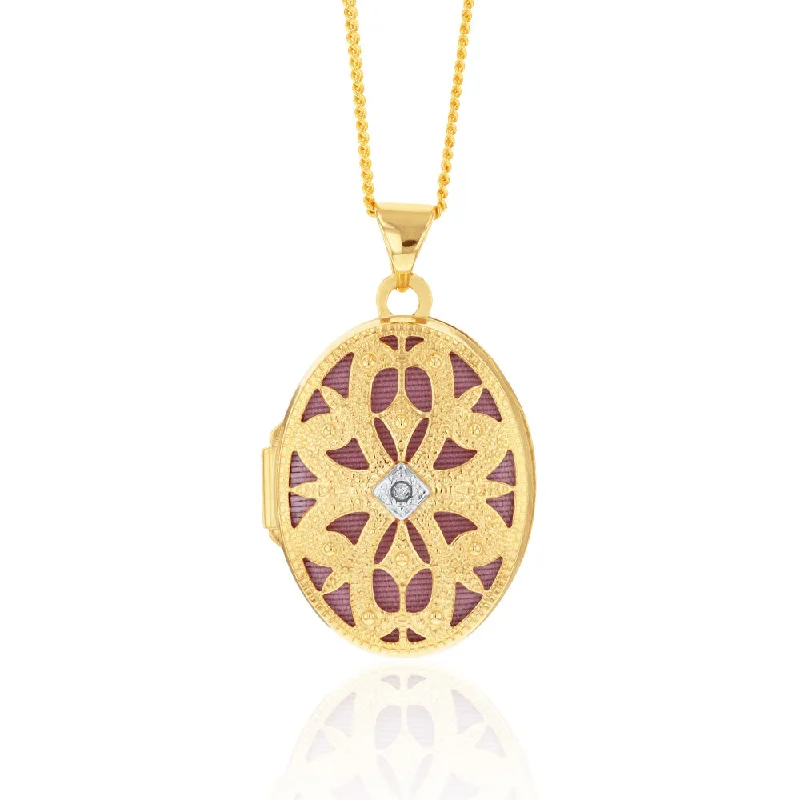 Once-A-Year Jewelry Deals – Shop Before They’Re Gone 9ct Yellow Gold Oval Diamond Locket Pendant Once-A-Year Jewelry Deals – Shop Before They’Re Gone 9ct Yellow Gold Oval Diamond Locket Pendant