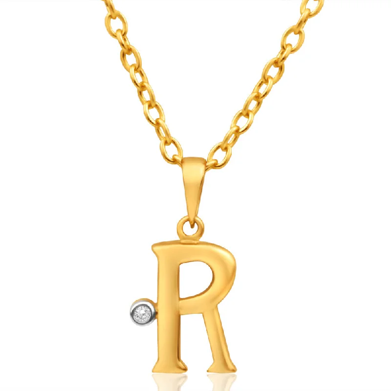 Special Jewelry Deals – Upgrade Your Collection 9ct Yellow Gold Pendant Initial R set with diamond Special Jewelry Deals – Upgrade Your Collection 9ct Yellow Gold Pendant Initial R set with diamond