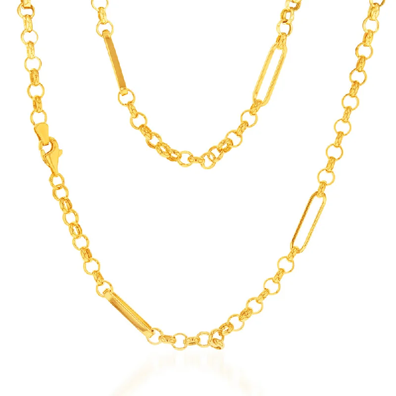 Shine In Style – Shop Jewelry Discounts Today 9ct Yellow Gold Silverfilled Belcher 45.70cm Chain Shine In Style – Shop Jewelry Discounts Today 9ct Yellow Gold Silverfilled Belcher 45.70cm Chain